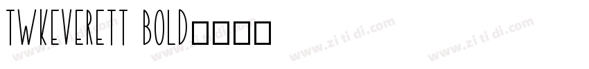 TWKEverett Bold字体转换